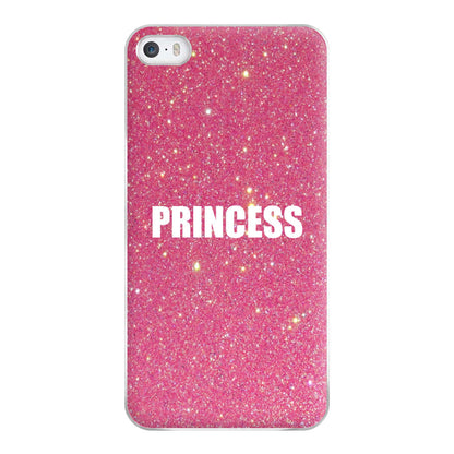 Glittery Pink Princess Phone Case for iPhone 5 / 5s / SE 2016