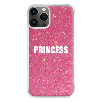 Glittery Pink Princess Phone Case for iPhone 13 Pro Max