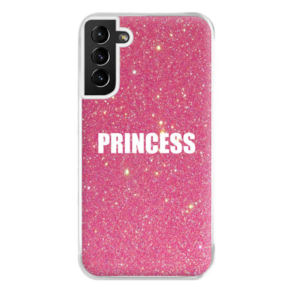 Glittery Pink Princess Phone Case for Galaxy S21 Plus