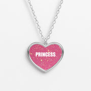 Glittery Pink Princess Necklace 3