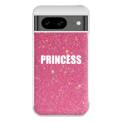 Glittery Pink Princess Phone Case for Google Pixel 8