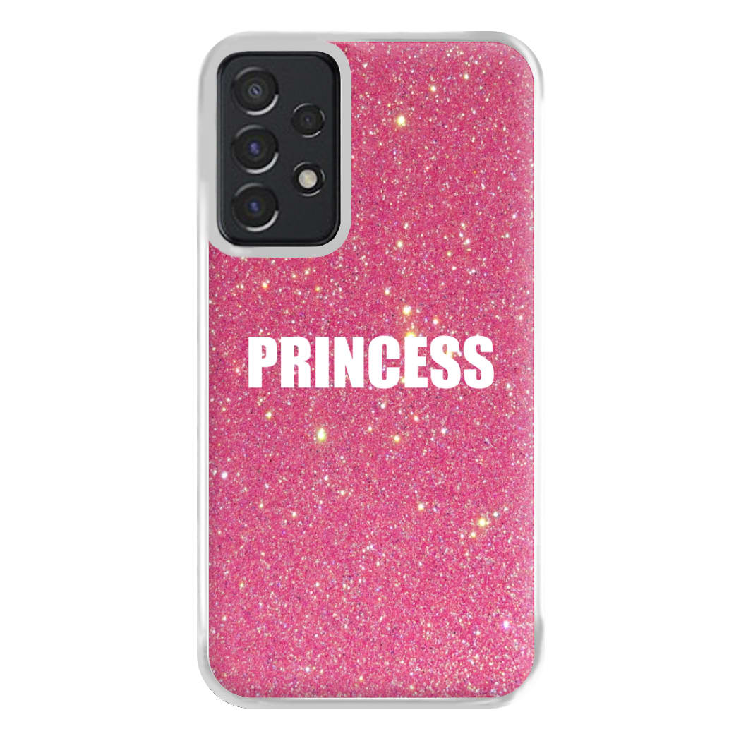 Glittery Pink Princess Phone Case for Galaxy A52 / A52s