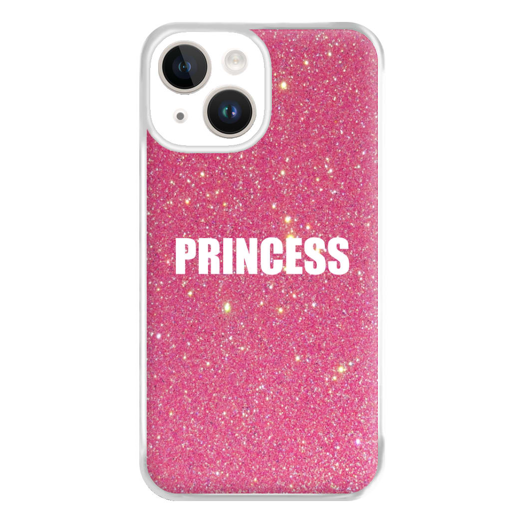 Glittery Pink Princess Phone Case for iPhone 14