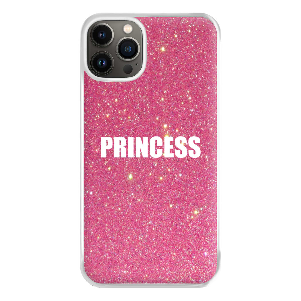 Glittery Pink Princess Phone Case for iPhone 13