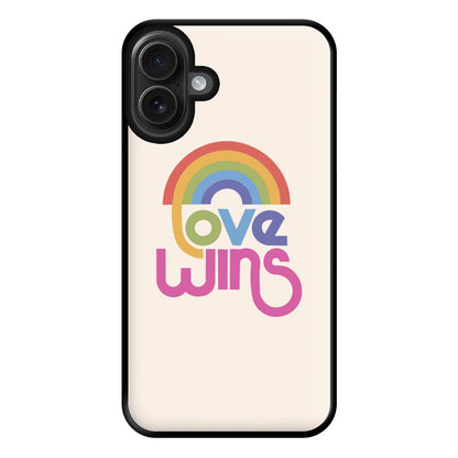 Love Wins - Pride Phone Case for iPhone 16 Plus