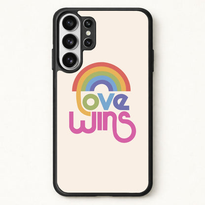 Love Wins - Pride Phone Case for Galaxy S26 Ultra
