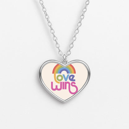 Love Wins - Pride Heart Necklace