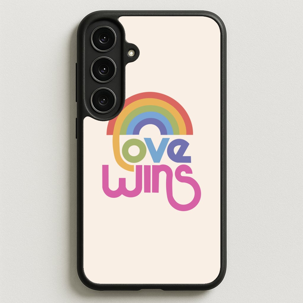 Love Wins - Pride Phone Case for Galaxy S25FE