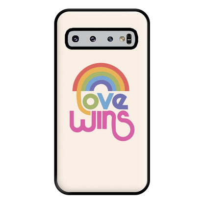 Love Wins - Pride Phone Case for Galaxy S10 Plus