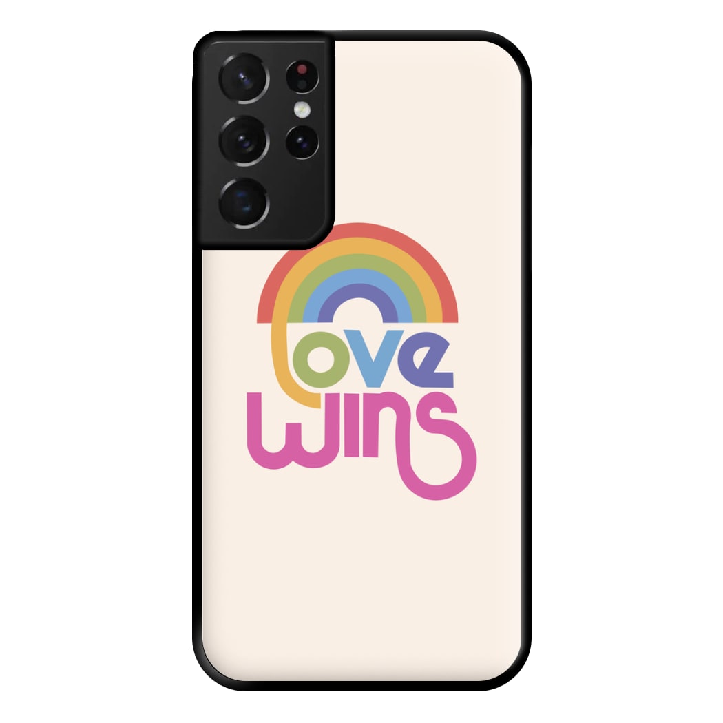 Love Wins - Pride Phone Case for Galaxy S21 Ultra