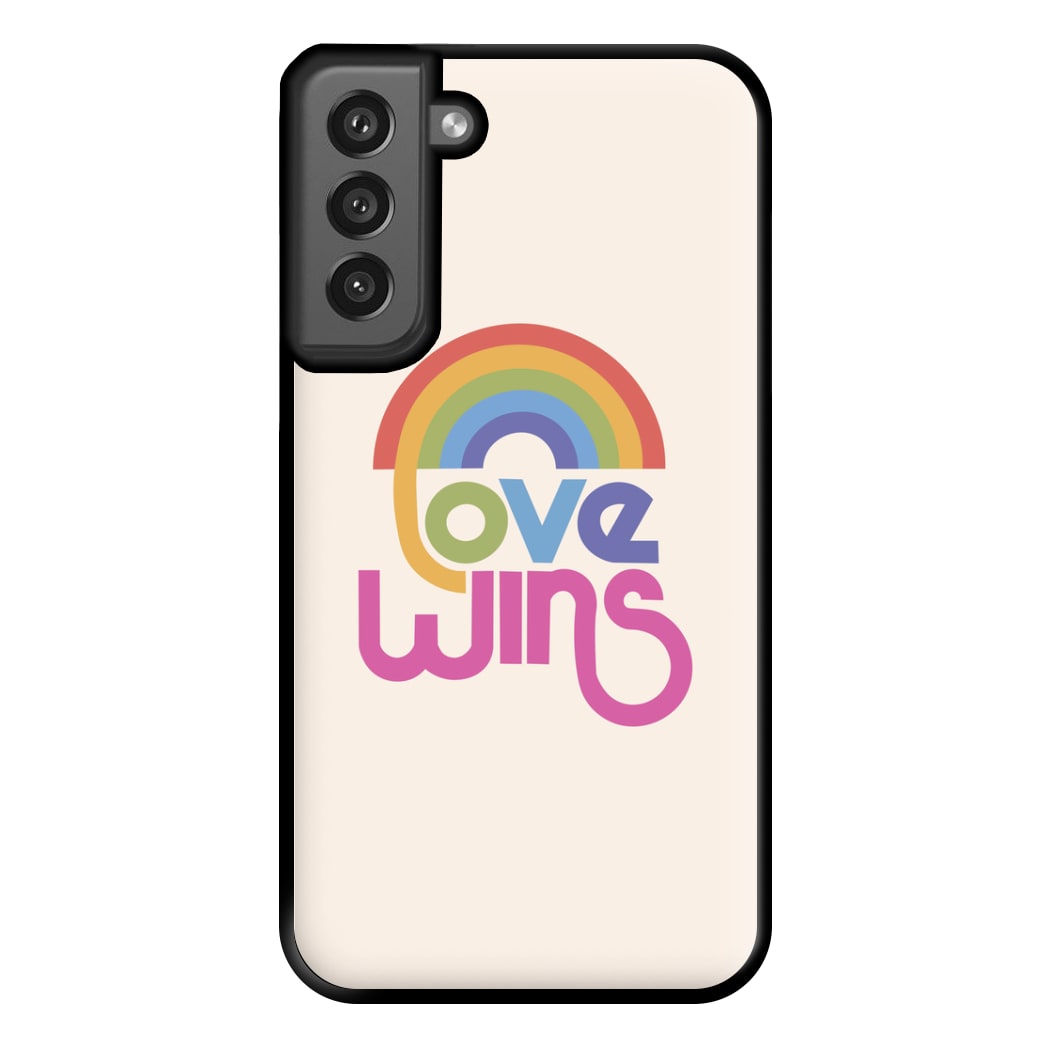 Love Wins - Pride Phone Case for Galaxy S21FE