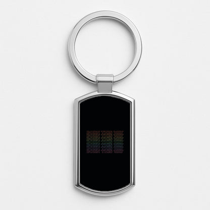 Born This Way - Pride Silver Keyring