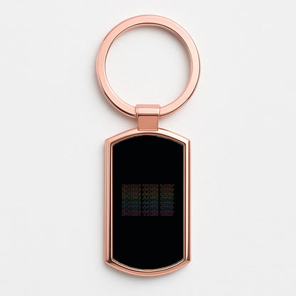 Born This Way - Pride Rose Gold Keyring