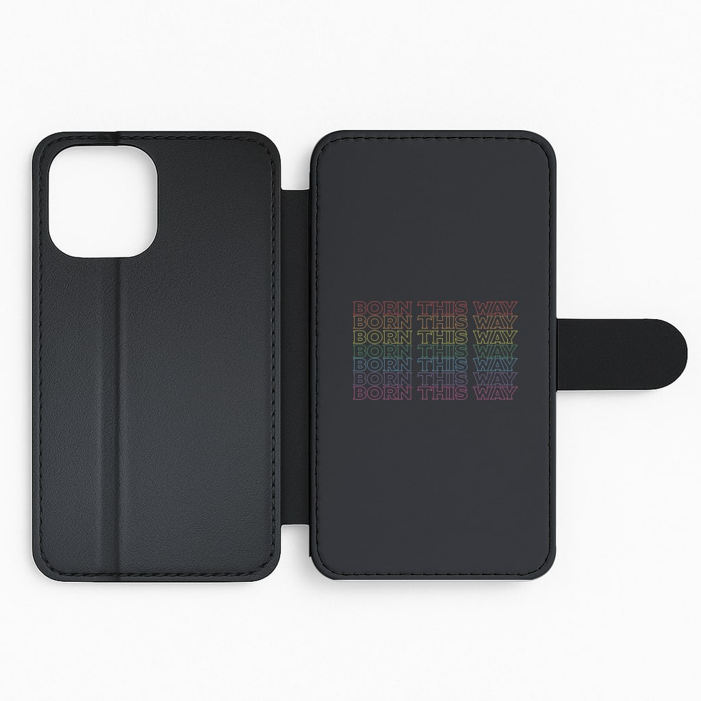 Born This Way - Pride Flip Phone Case