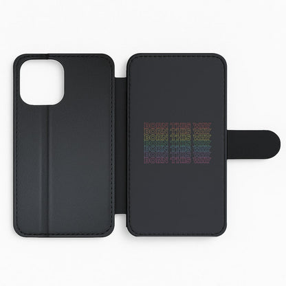 Born This Way - Pride Flip Phone Case