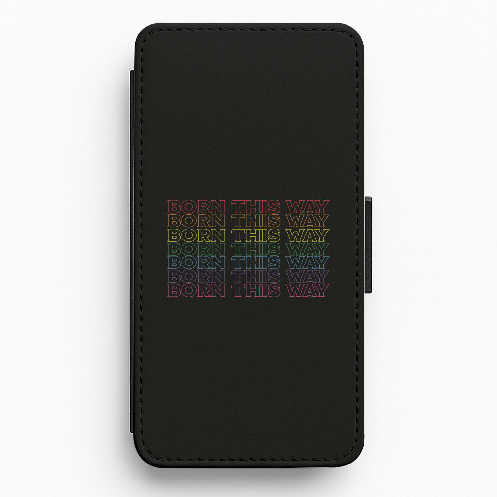 Born This Way - Pride Flip / Wallet Phone Case