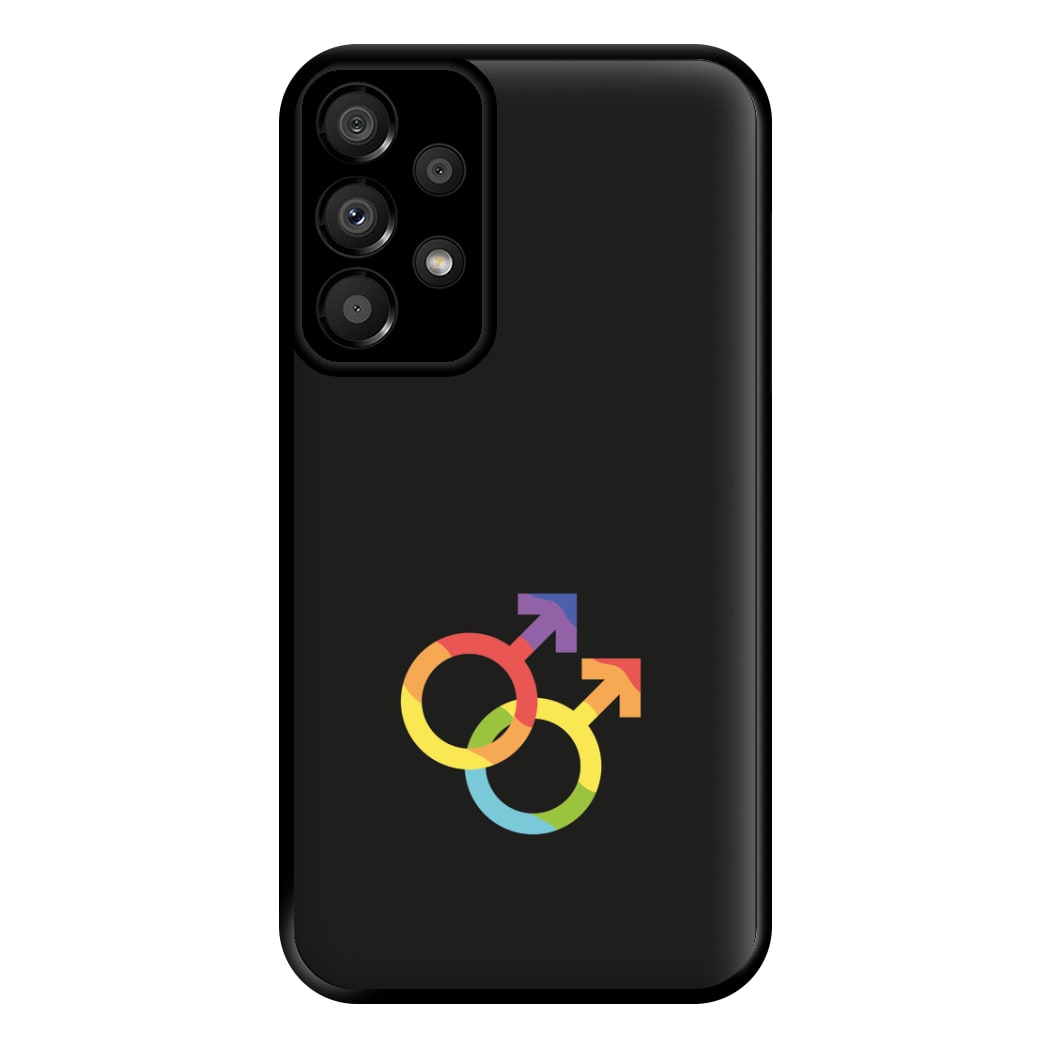 Gender Symbol Male - Pride Phone Case for Galaxy A33