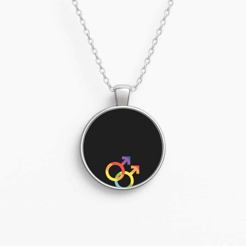 Gender Symbol Male - Pride Circle Necklace
