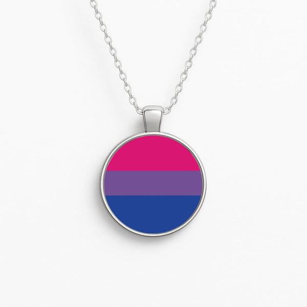 Bisexual Flag - Pride Circle Necklace