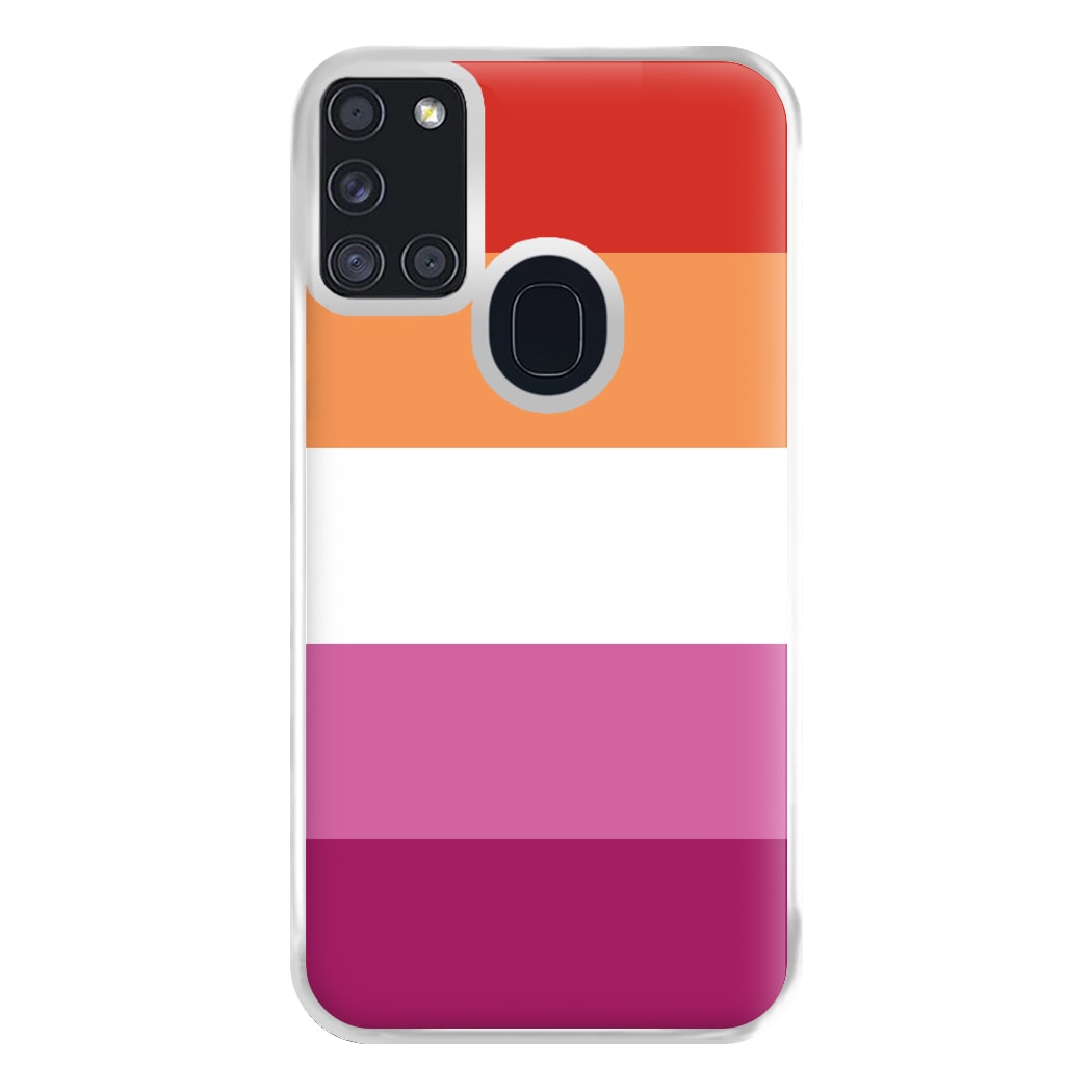 Lesbian Flag - Pride Phone Case for Galaxy A21s