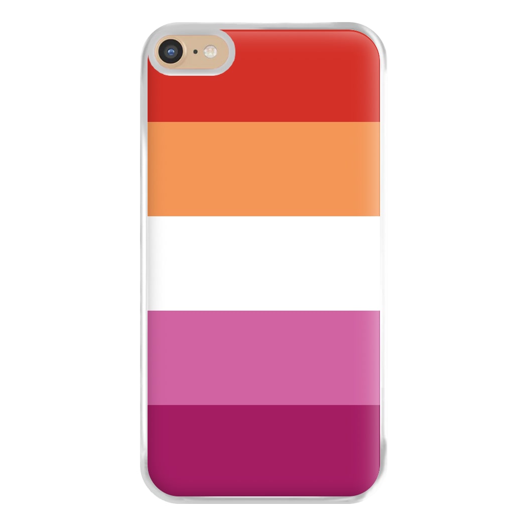 Lesbian Flag - Pride Phone Case for iPhone 6 Plus / 7 Plus / 8 Plus