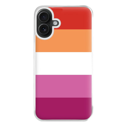 Lesbian Flag - Pride Phone Case for iPhone 16 Plus