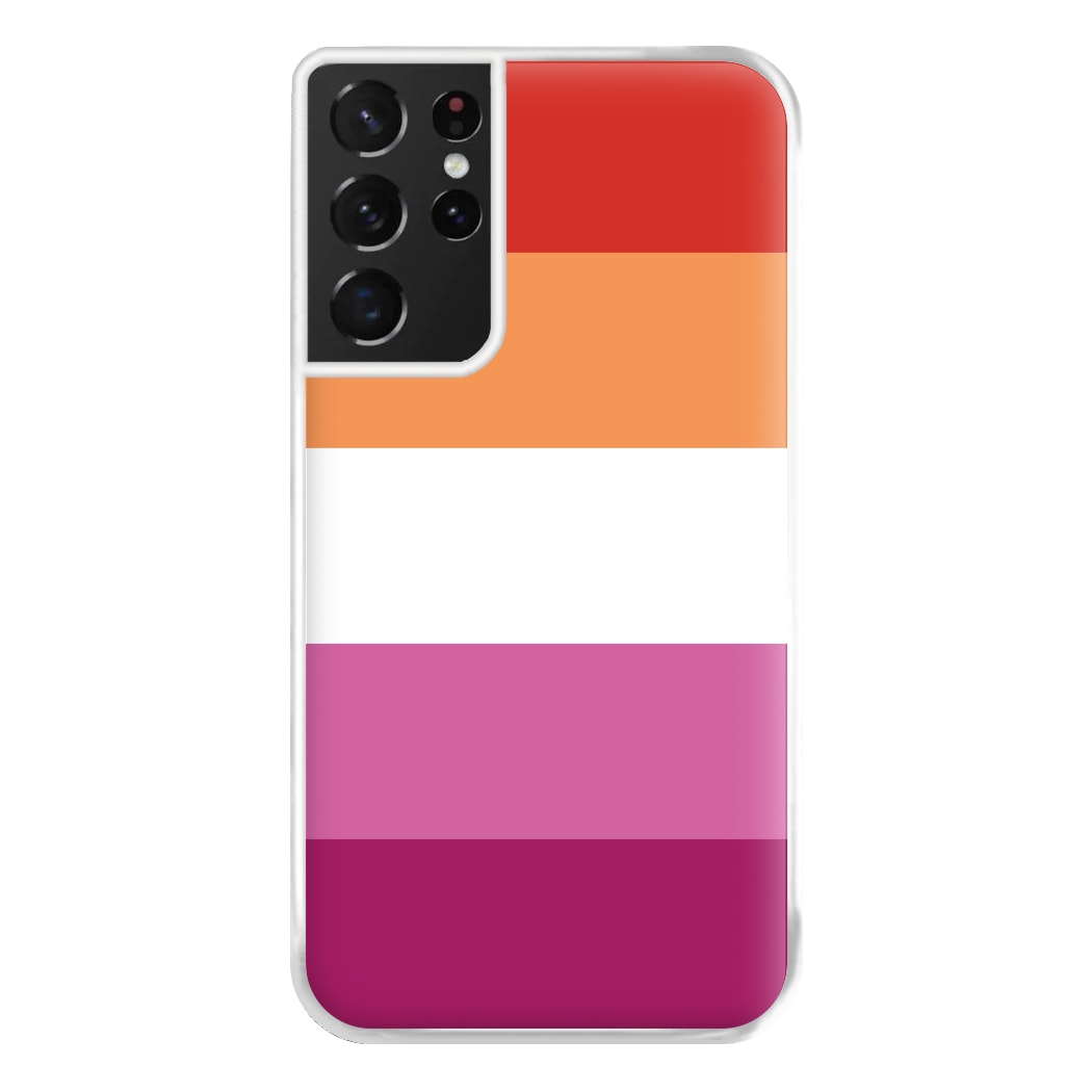 Lesbian Flag - Pride Phone Case for Galaxy S21 Ultra