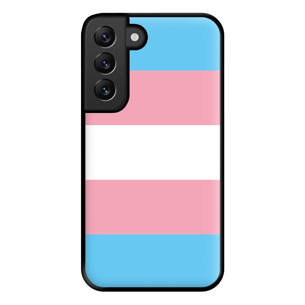 Trans Flag - Pride Phone Case for Galaxy S22 Plus