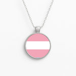 Trans Flag - Pride Circle Necklace