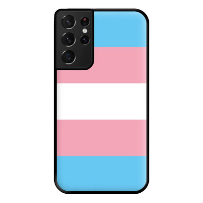 Trans Flag - Pride Phone Case for Galaxy S21 Ultra