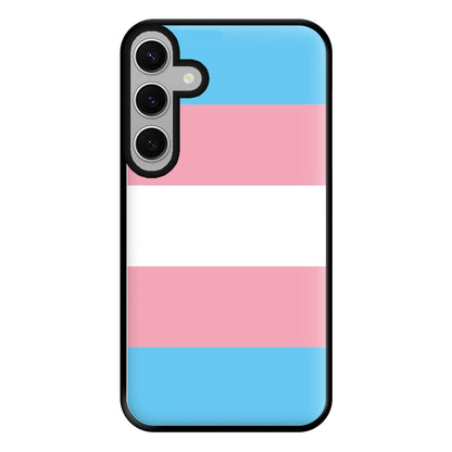 Trans Flag - Pride Phone Case for Galaxy S24FE