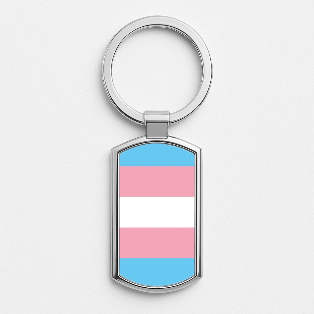 Trans Flag - Pride Luxury Keyring
