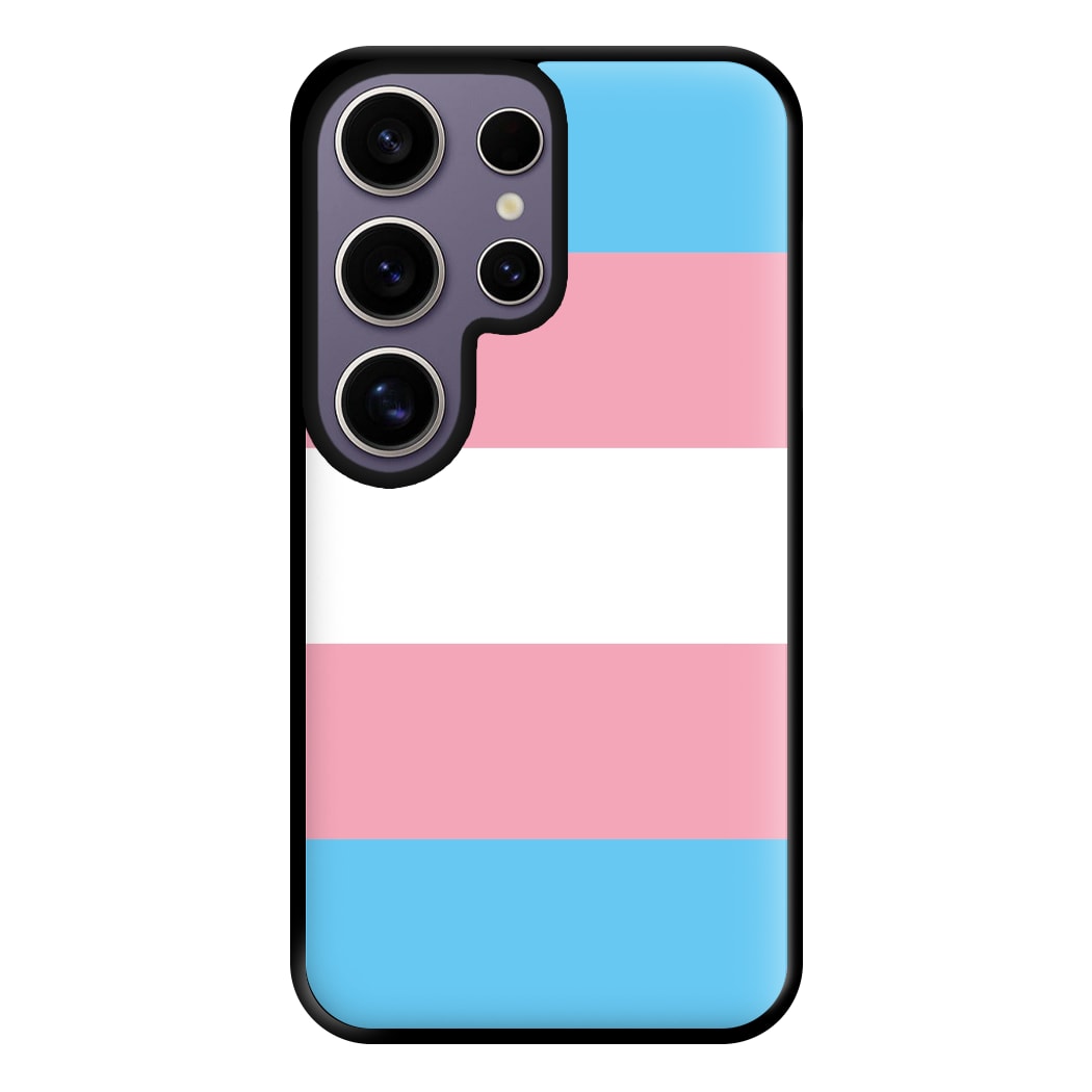 Trans Flag - Pride Phone Case for Galaxy S25 Ultra