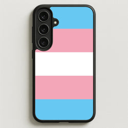 Trans Flag - Pride Phone Case for Galaxy S25FE