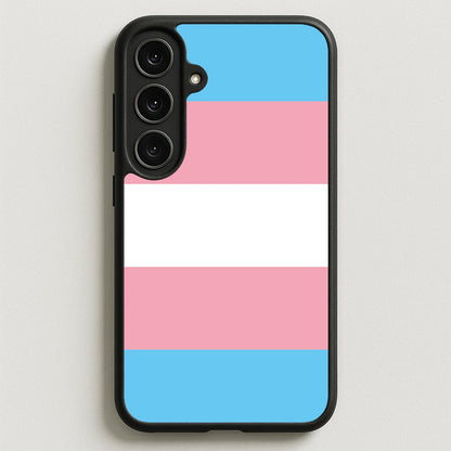 Trans Flag - Pride Phone Case for Galaxy S25FE