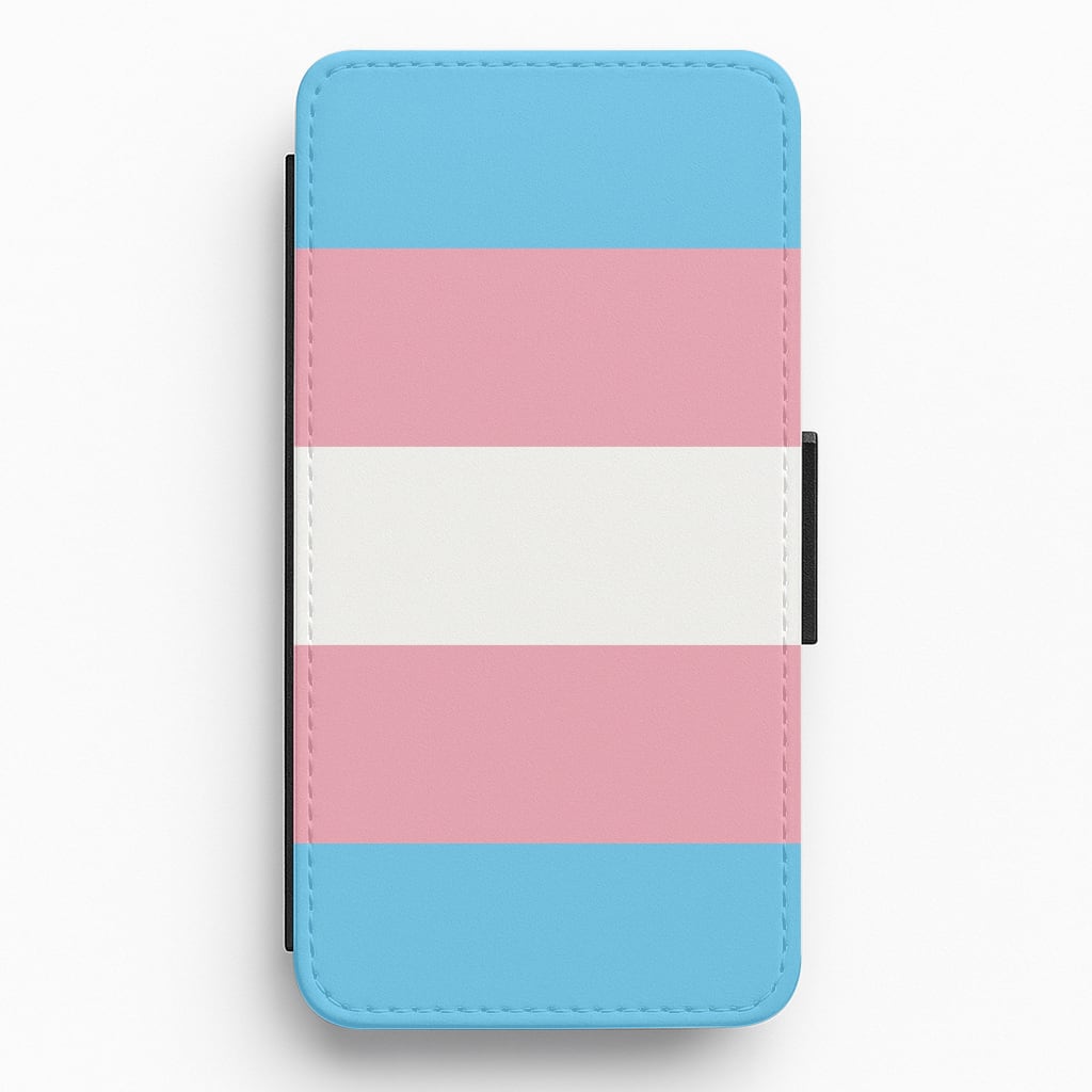 Trans Flag - Pride Flip / Wallet Phone Case
