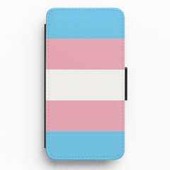 Trans Flag - Pride Flip / Wallet Phone Case
