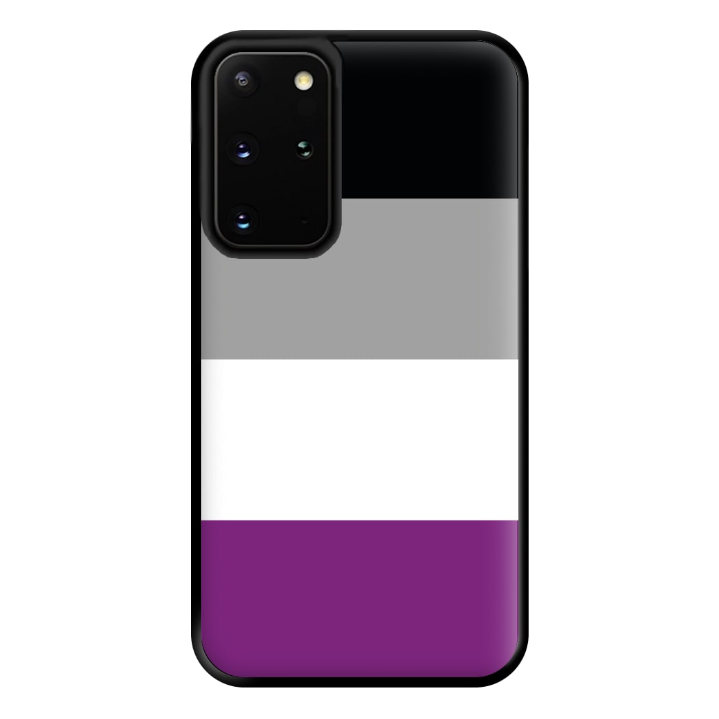 Asexual Flag - Pride Phone Case for Galaxy S20 Plus