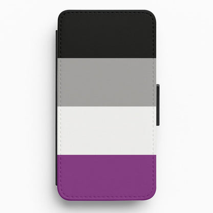 Asexual Flag - Pride Flip / Wallet Phone Case