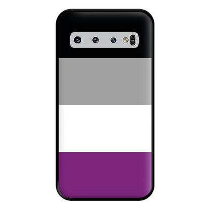 Asexual Flag - Pride Phone Case for Galaxy S10 Plus