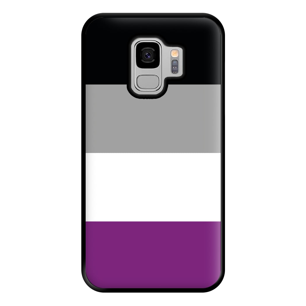 Asexual Flag - Pride Phone Case for Galaxy S9 Plus