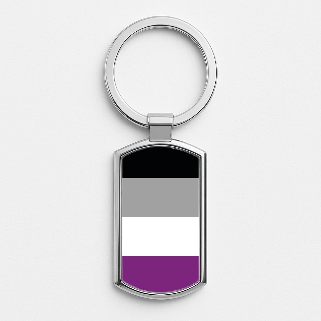 Asexual Flag - Pride Luxury Keyring