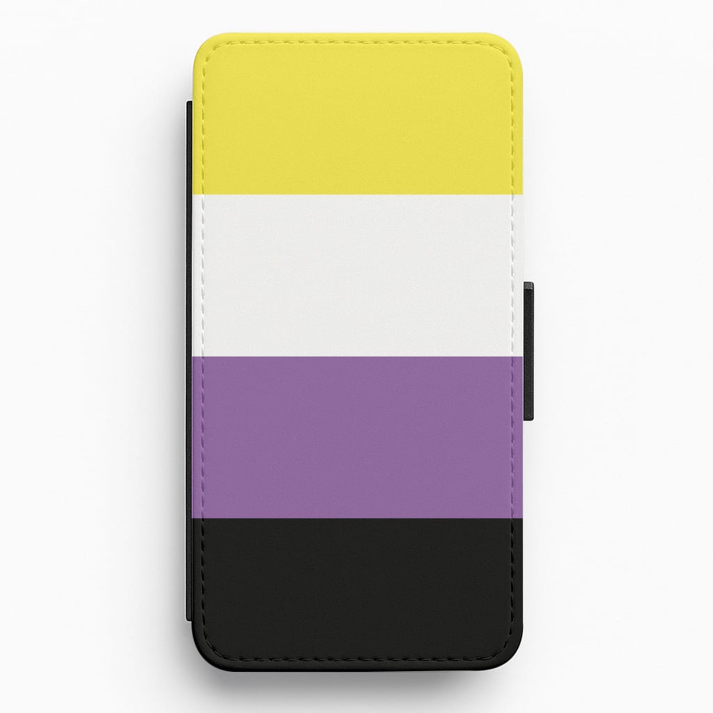 Non-Binary Flag - Pride Flip / Wallet Phone Case