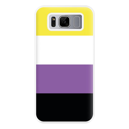 Non-Binary Flag - Pride Phone Case for Galaxy S8 Plus