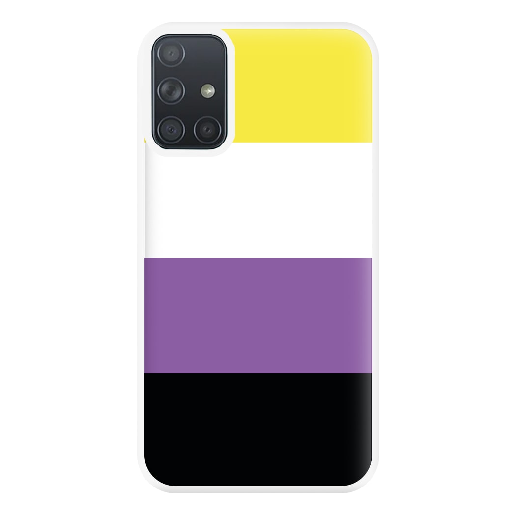 Non-Binary Flag - Pride Phone Case for Galaxy A71