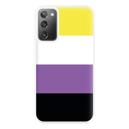 Non-Binary Flag - Pride Phone Case for Galaxy Note 20 Ultra