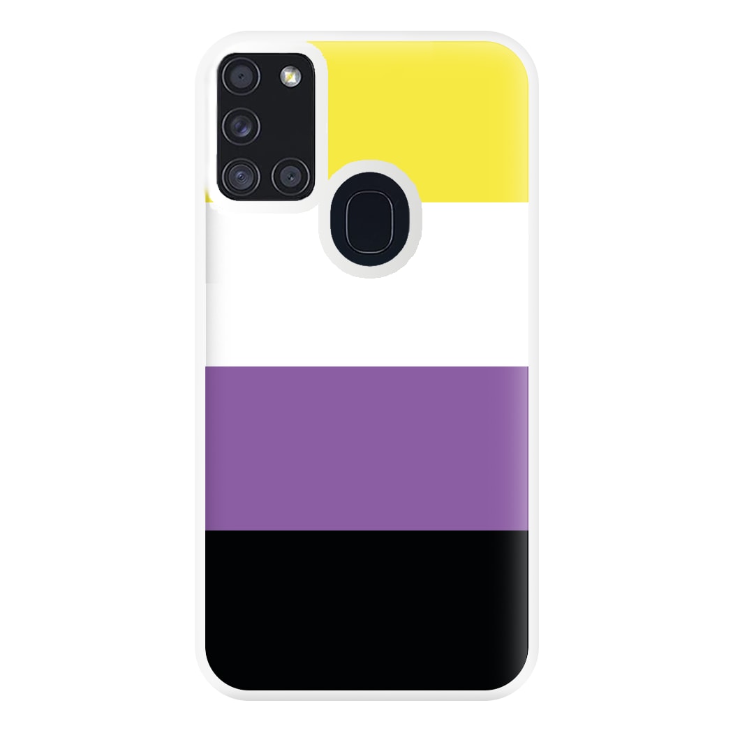 Non-Binary Flag - Pride Phone Case for Galaxy A21s