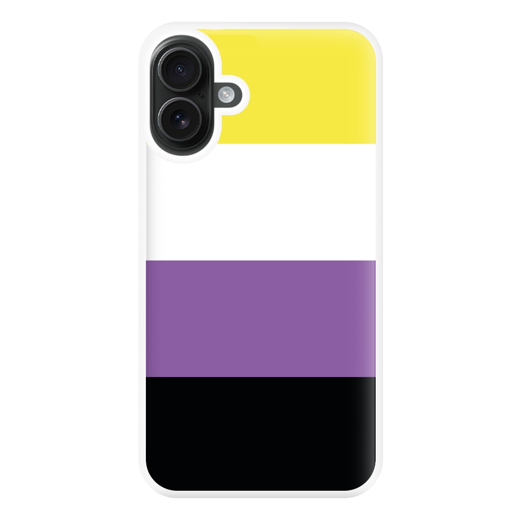 Non-Binary Flag - Pride Phone Case for iPhone 16 Plus