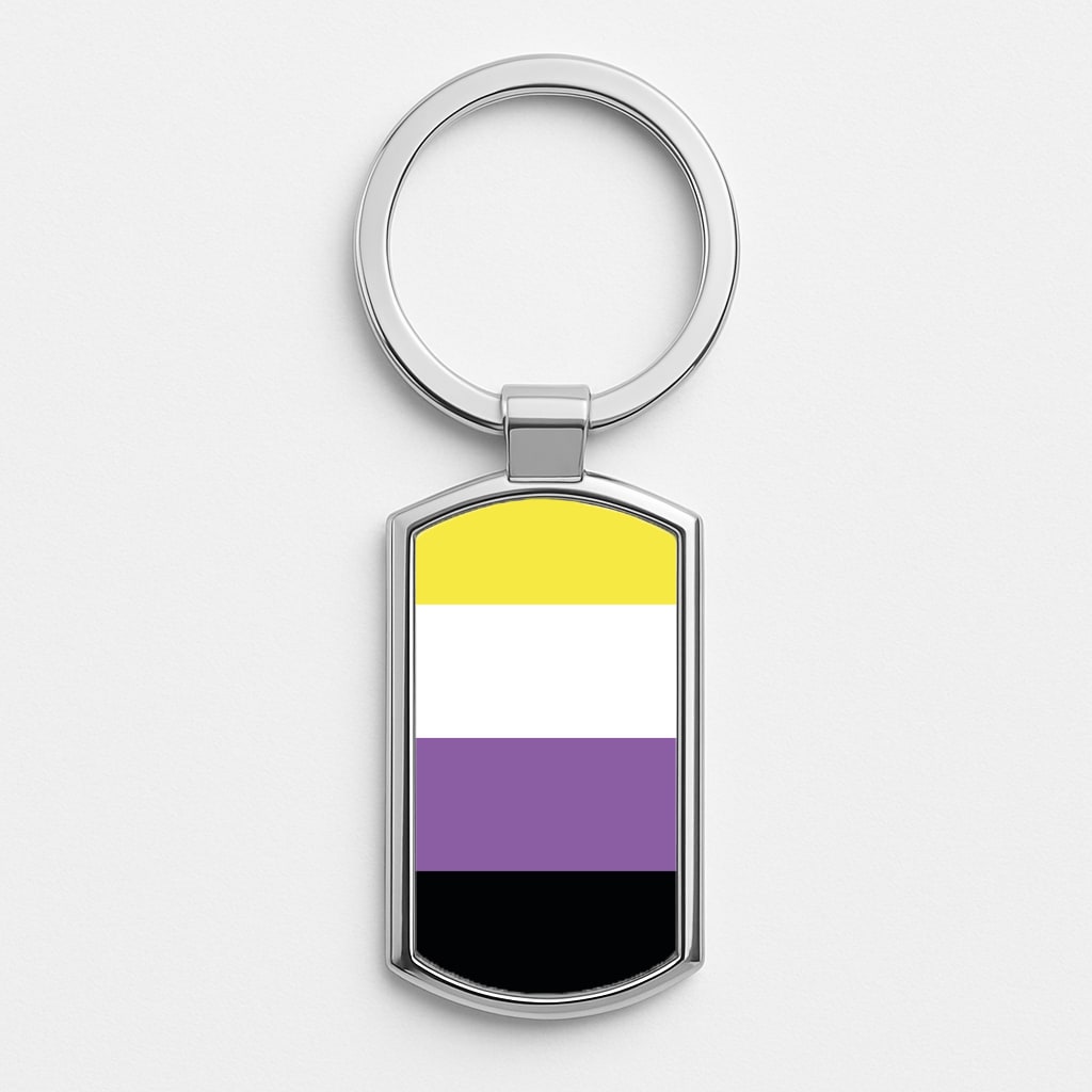 Non-Binary Flag - Pride Luxury Keyring