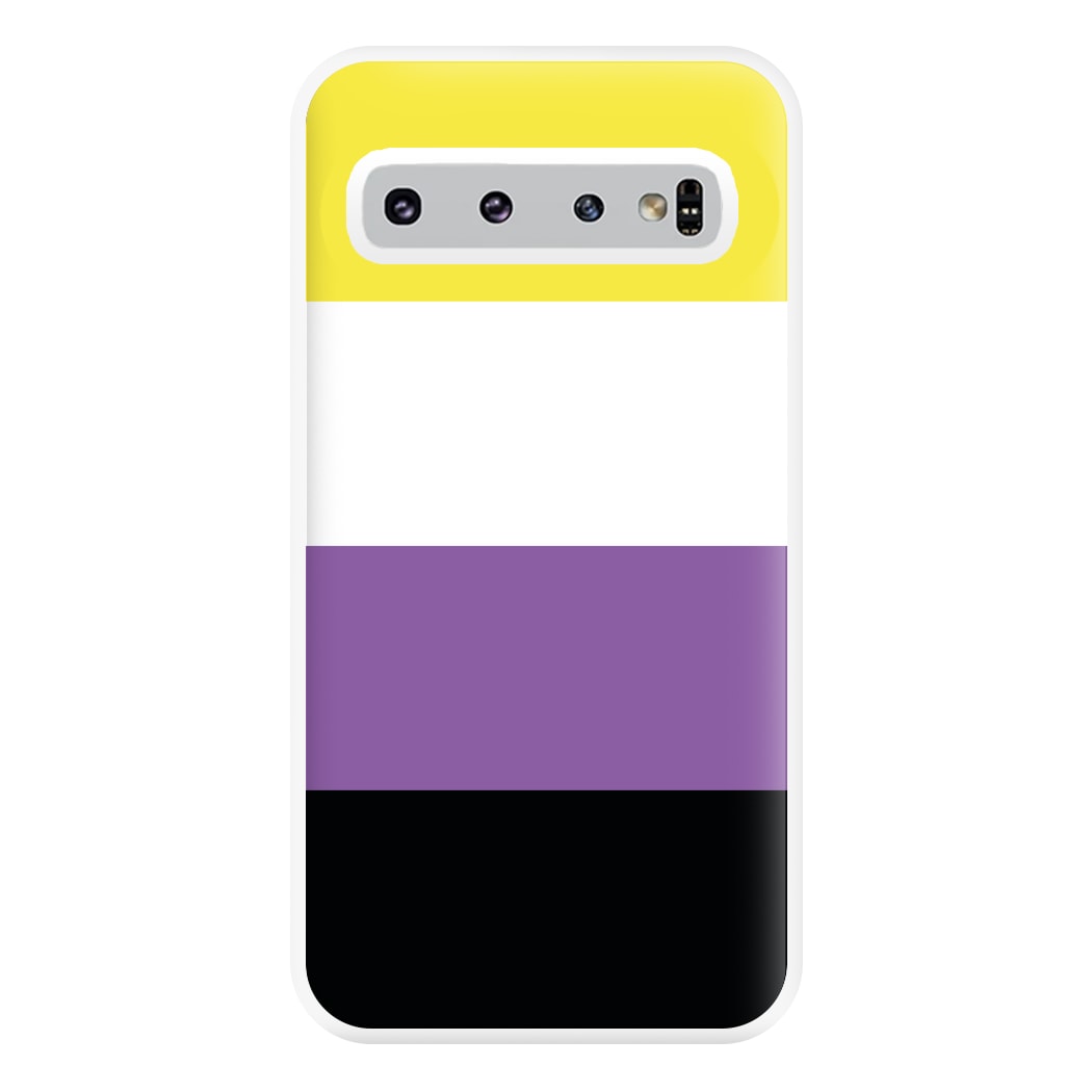 Non-Binary Flag - Pride Phone Case for Galaxy S10 Plus